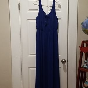 DR2 sea blue maxi dress
